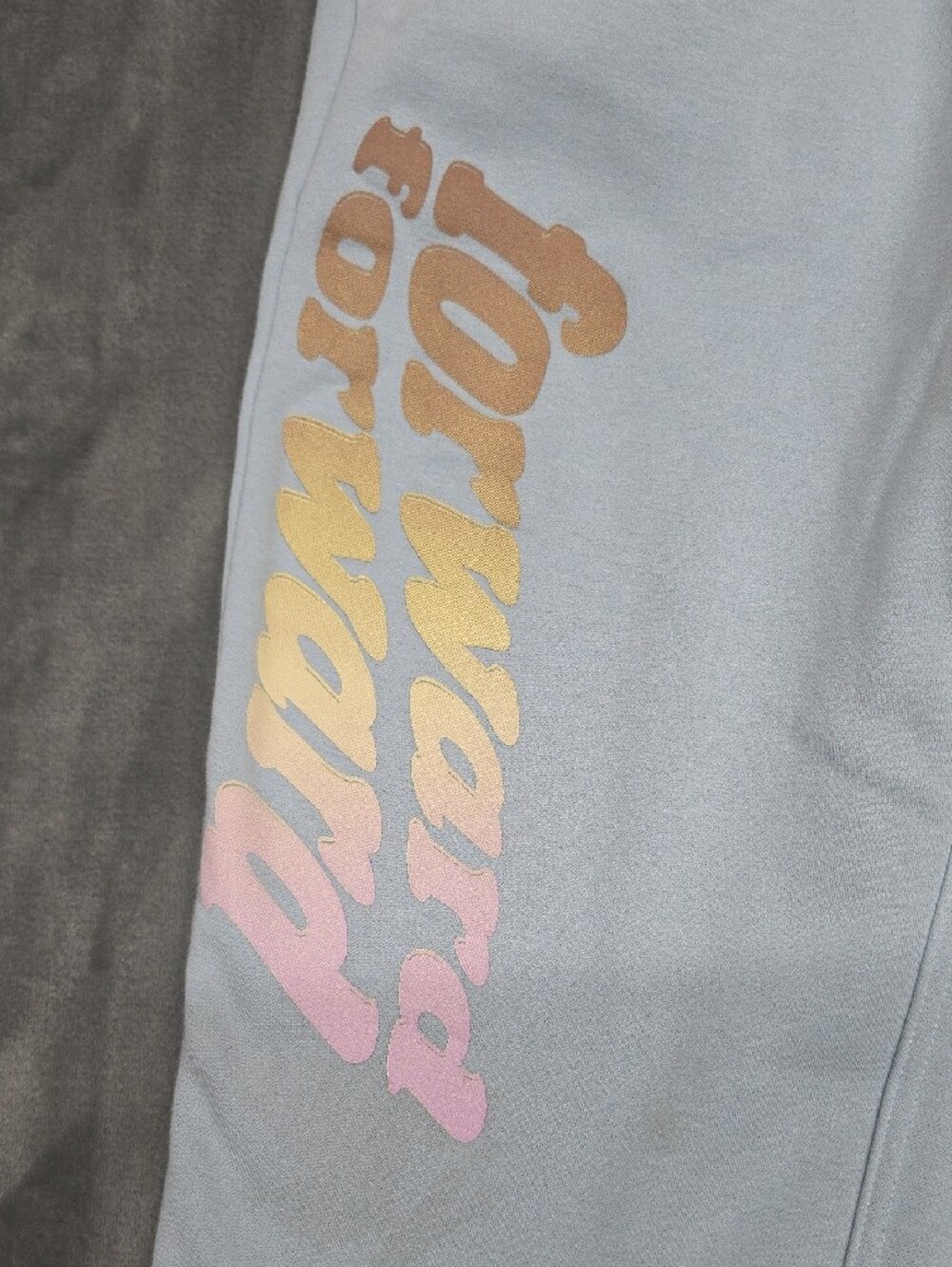 Fabletics Light Blue Joggers with Ombre Script Sz MED - Picture 7 of 7